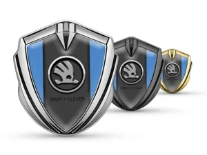 Skoda Emblema Coche Insignia Carrera Plano Brilla Remate